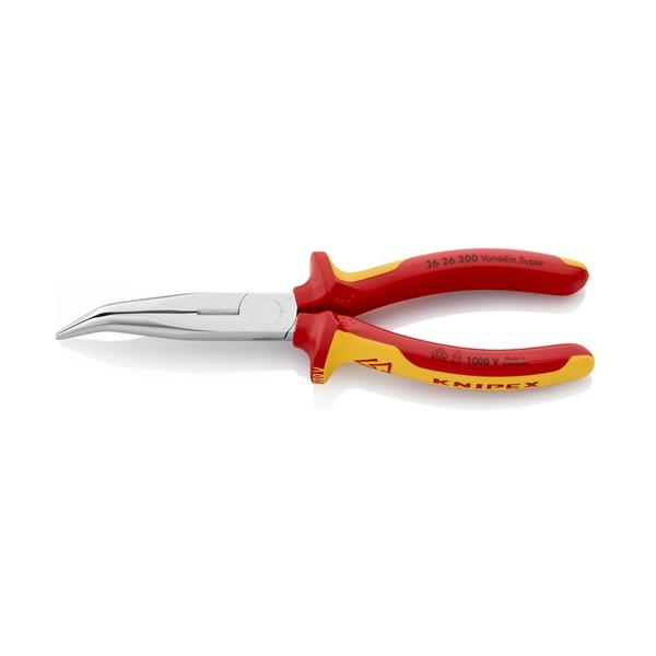 KNIPEX 不成立1000V先曲ロングラジオペンチ(40°) 2626-200