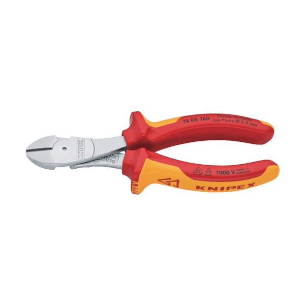 KNIPEX 不成立1000V豪然たる型ニッパー 160粍 7406-160
