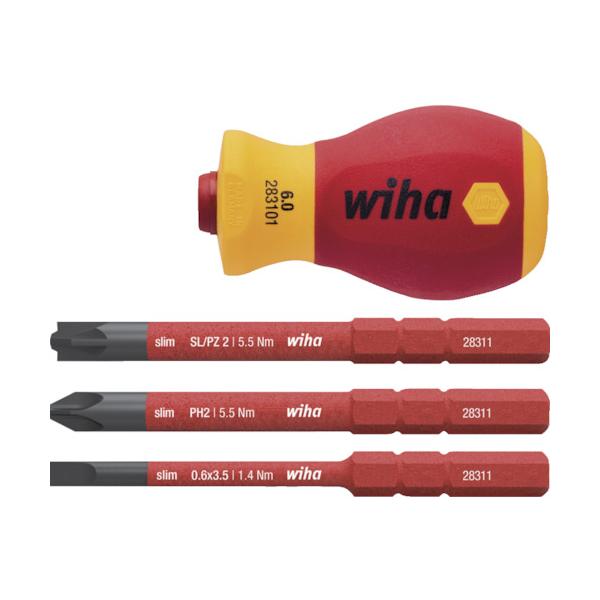 wiha 不成立スリムバリオ 差替式スタビドライバーホルダ・ビットセット SB28310101