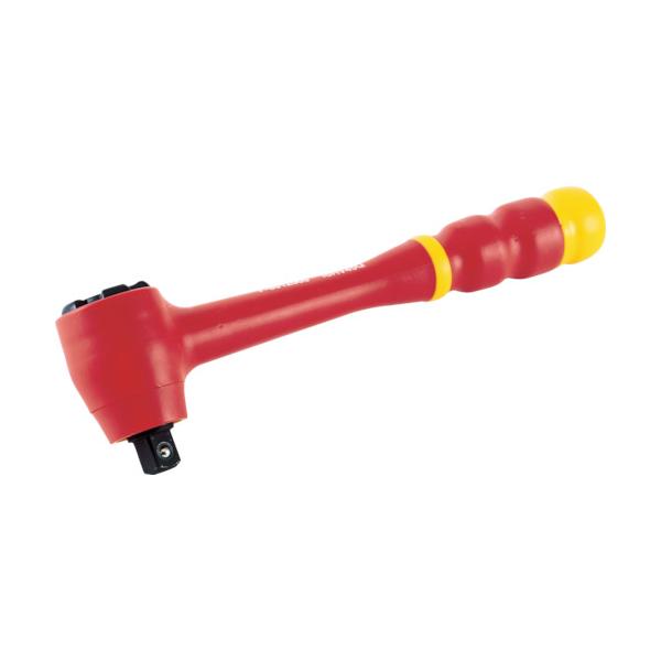 TRUSCO(トラスコ) 絶縁ラチェットハンドル 1/4 TZRH-2