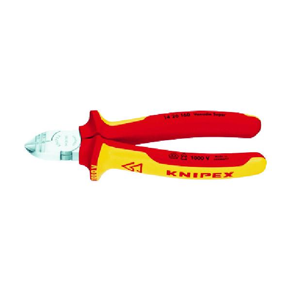 KNIPEX 不成立穴付き添い人ニッパー 1000V 160粍 1426-160
