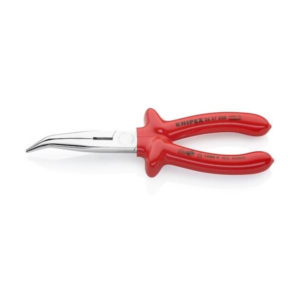 KNIPEX 不成立1000V先曲ロングラジオペンチ(40°) ディップコートハンドル 2627-200