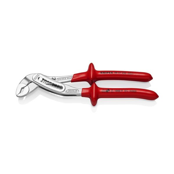 KNIPEX 1000V縁切りウォーターポンププライヤー アリゲーター 250粍 8807-250