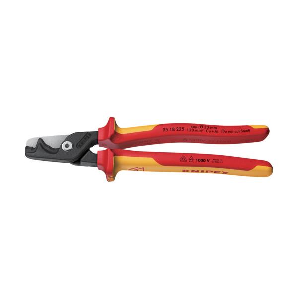 KNIPEX 踏み段撥ねのけるXL 不成立有線テレビ切り手 225粍 9518-225