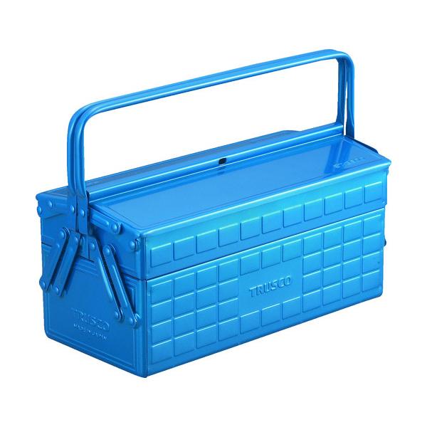 TRUSCO(トラスコ) 2段手道具箱 350X160X260 青色 ST-3500-B