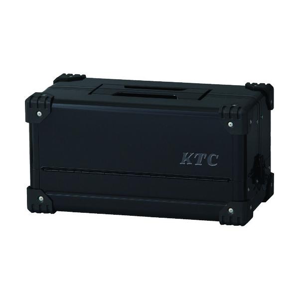 KTC スチール製工具箱 両開きメタルケース(ブラック) 間口440×奥行233×高さ230mm EK-10AGBK