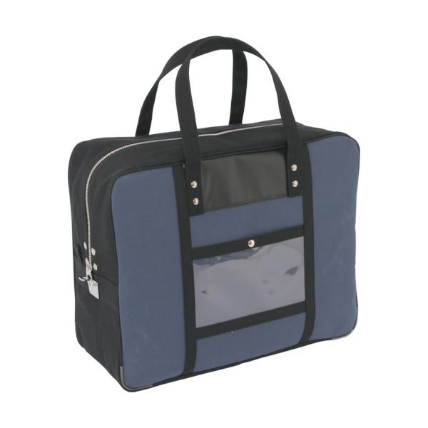 SANEI キャンヴァス電子メイル用豆の町(LL)馬蹄錠金具付 紺 BTLL-U-03