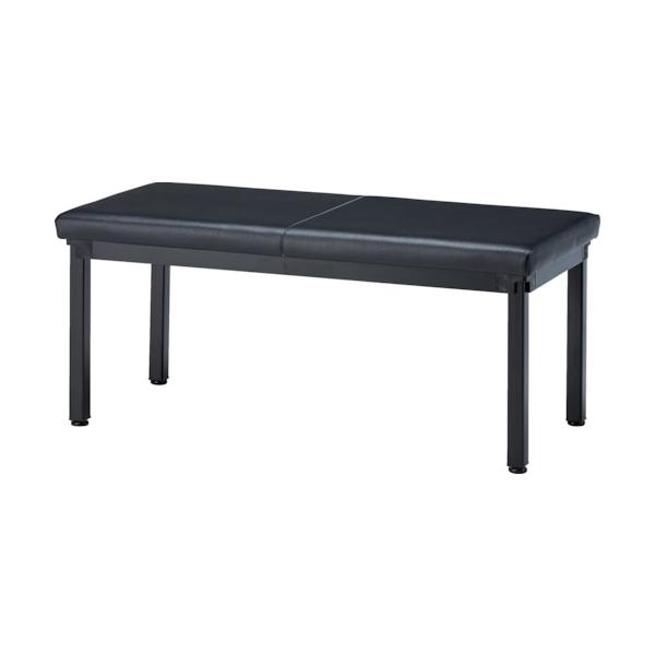 TRUSCO(トラスコ) ロビーチェア 背なし 900×420×420H ブラック TMC-842BK|工具の楽市