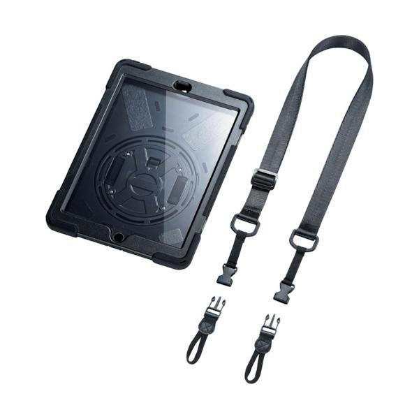 SANWA iPad 10.2in 向こう正面保護すること水漉し付耐衝撃入れもの PDA-IPAD1620BK