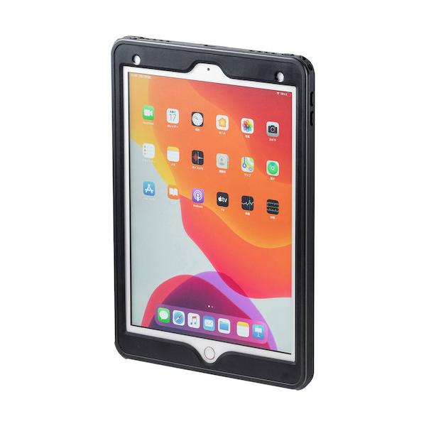 SANWA iPad 10.2in 耐衝撃雨合羽容れもの PDA-IPAD1616