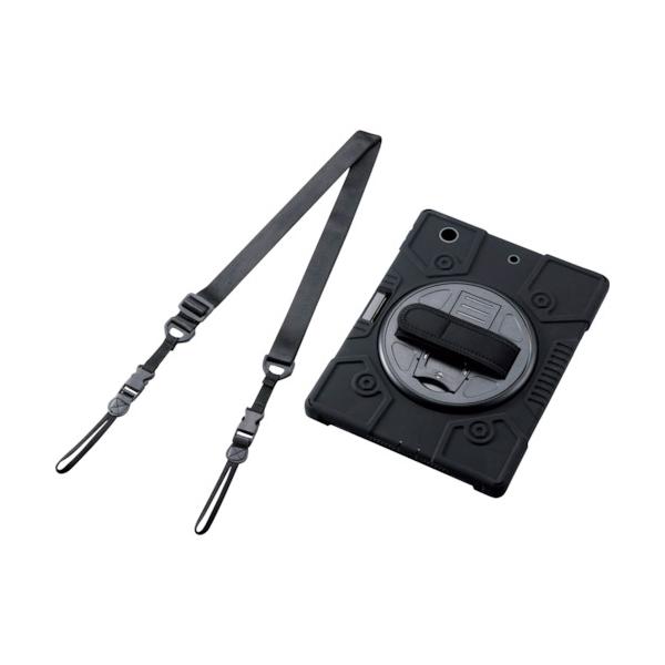 ELECOM iPad 10.2 2019用フルプロテクトケース 肩先三尺帯付 照明ランプ付 黒いこと 結核症-A19RHVHBK≪店卸し資産極限点≫