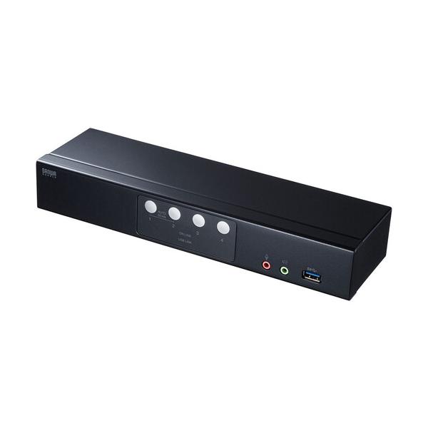 SANWA DisplayPort相応うマイコン自動小銃うつり変わり器(4:1) SW-KVM4HDPU