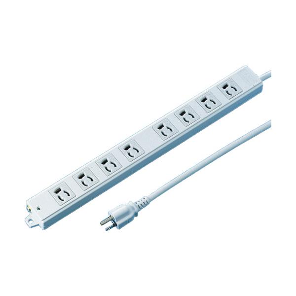 SANWA 工事記事水道栓 抜け打ちきり差し込み 8個口 有線テレビ長5m TAP-KE8-5