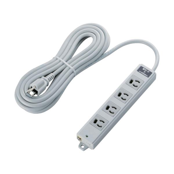 ELECOM RoHs判定基準 抜け止 3P 4個口 雷差し固める 磁石 5m 薄墨色 T-WRMK3450LG/RS