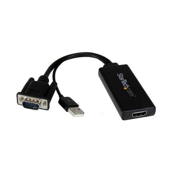 StarTech 見せびらかすアダプタ/VGA - HDMI/1080p/USB力強さ/オーディオ VGA2HDU