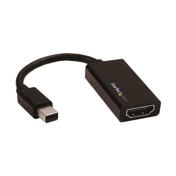 StarTech ディスプレイアダプター/mDP - HDMI/4K60Hz/アクティブ変換/BK MDP2HD4K60S