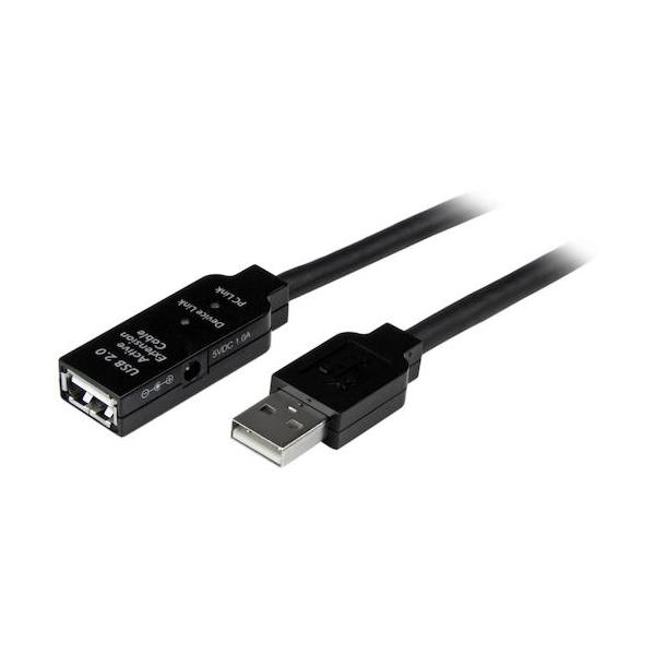 StarTech USB有線テレビ/A-A/10m/USB 2.0/活動的取りひろげる/雄・刃針/BK USB2AAEXT10M