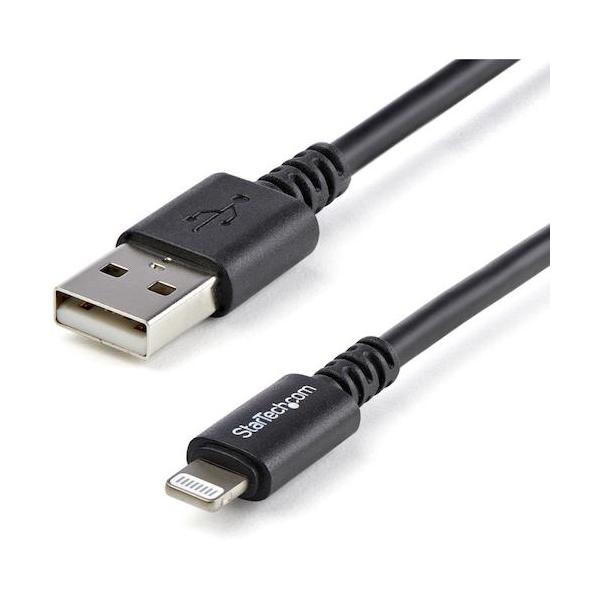 StarTech Lightningケーブル/USB-A/3m/480Mbps/Apple MFi認証/ブラック/iPhoneライトニング USBLT3MB