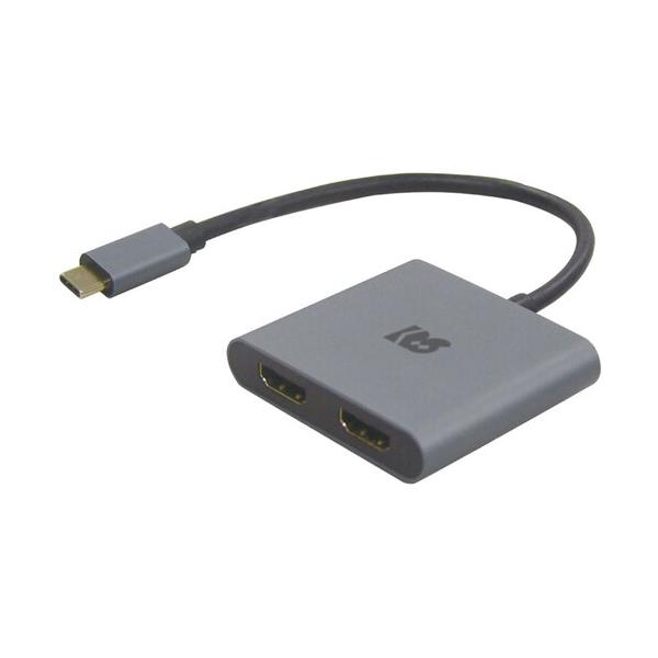RATOC USB Type-C to デュアルHDMI見せびらかすアダプタ(PD相応う) RS-UCHD2-PD