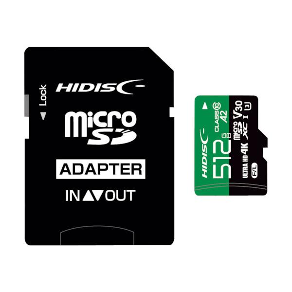 ハイディスク 超高速R170シリーズmicroSDXCカード 512GB HDMCSDX512GA2V30PRO