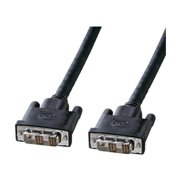 SANWA DVI有線テレビ シングルリンクブラック 有線テレビ長20m KC-DVI-200G