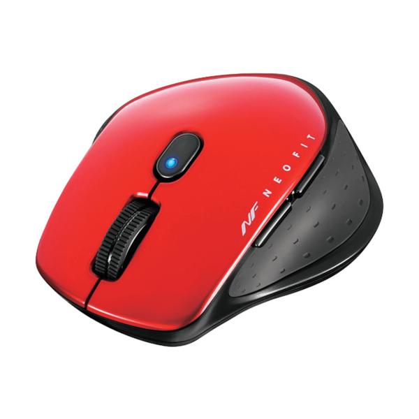 BUFFALO 無線 BlueLED 5ボタン NEOFITマウス Sサイズ レッド BSMBW510SRD