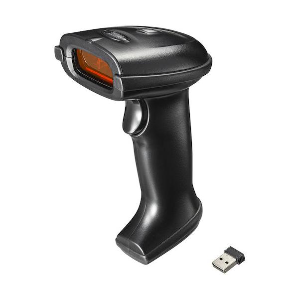 SANWA 2.4G無線電話1度合いバーコード読み手 BCR-WL1D1BK