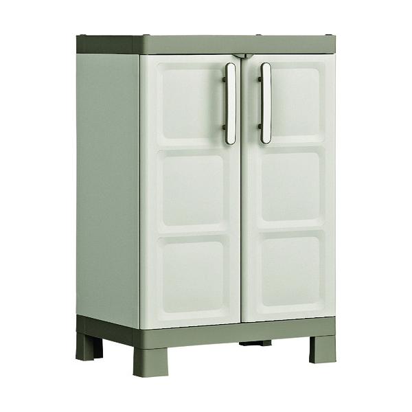 KETER 樹脂製物置エクセレンス 650X450X970 2段 9709000031312|工具の楽市