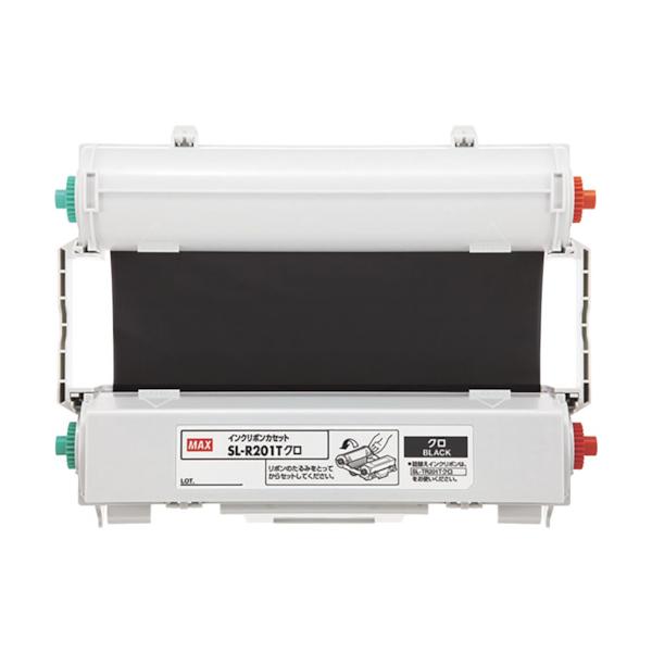 MAX ビーポップ CPM-200用インクリボンテープ SL-R203Tアカ 50m巻 SL-R203T