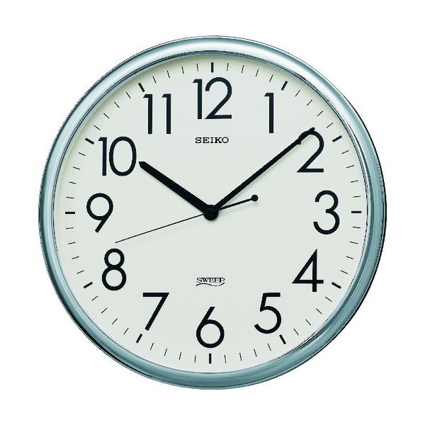 SEIKO クオーツ掛時計 オフィスクロック 直径314×36 P枠 銀色 KH220A