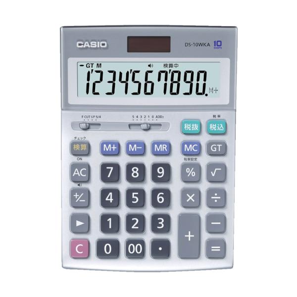 カシオ 本格実務電卓(検算タイプ・5年保証) DS-10WKA-N｜工具の楽市