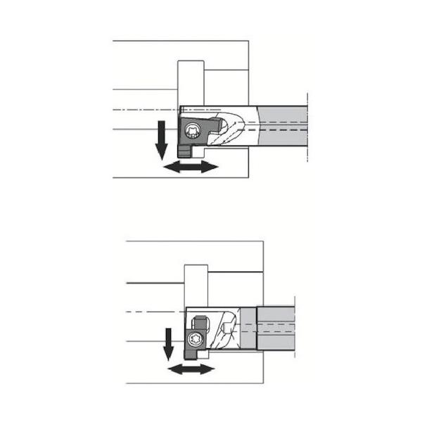 京セラ 口径溝入れ工業用超硬防振赤ちょうちん SIGE-WH SIGER1010BWH