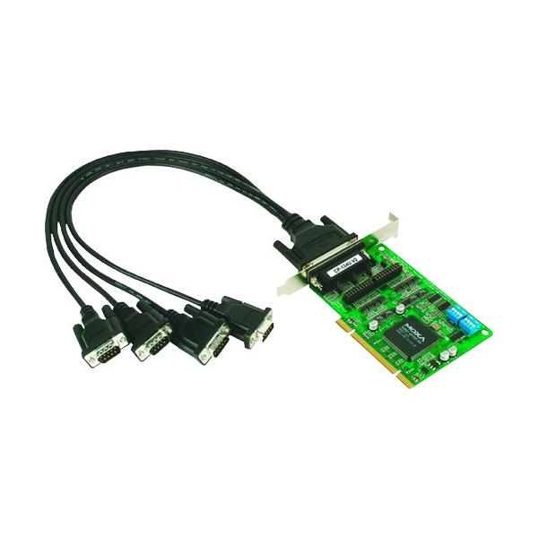 MOXA 4ポートRS-422/485 ユニバーサルPCIポート DB9接続ケーブル付 CP-134U/DB9M