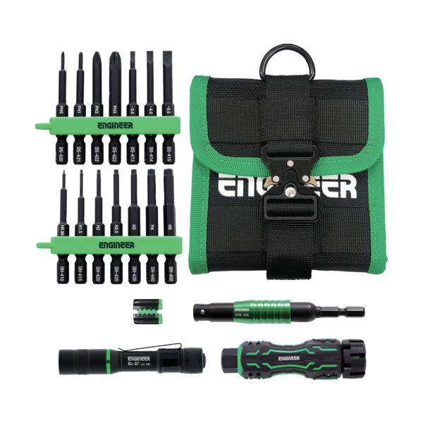 ENGINEER マイキット19点セット +NO.0~3、ー3~5.5MM、六角対辺0.89、1.5、2、2.5、3、4、5MM KS-45