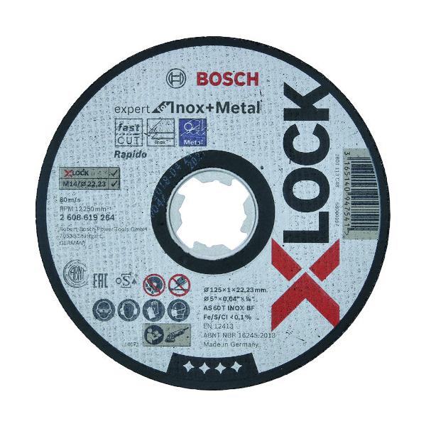 ボッシュ X-LOCK 切りおとす剃刀砥125x1.0鉄ステンEX 2608619264【25枚】