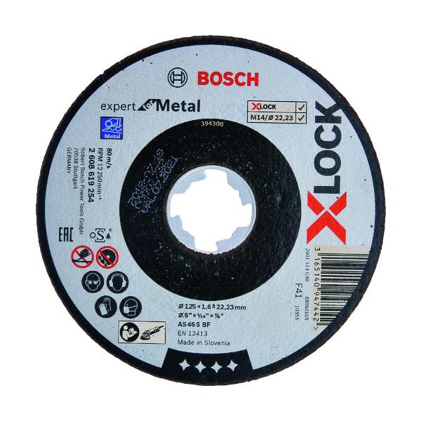 ボッシュ X-LOCK 切りおとす剃刀砥125x1.6鉄EX 2608619254【25枚】