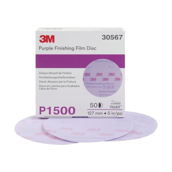 3M フッ一揃いの道具 パープル フィニッシングディスク 127粍 #1500 30567【50枚】