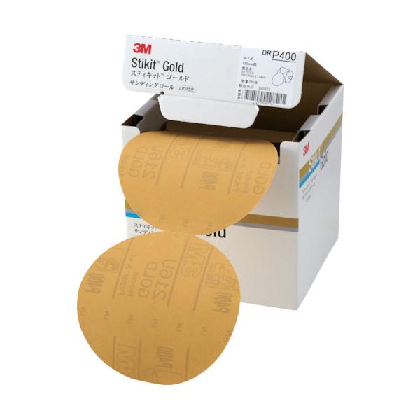 3M スティキット ゴールドディスクロール 穴なし #400 125粍径 DR 400 GOL