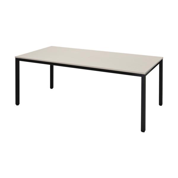 TRUSCO(トラスコ) 会合早見表 W1800xD900 白いこと自然的天板X黒脚 MT1890NAA-BK