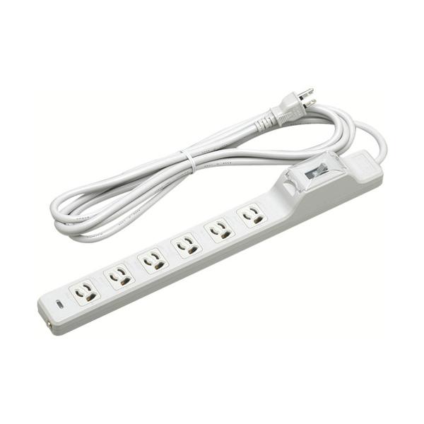 明工 15A安全性のあるブレーカ付OA用抜け打ちきり舞い降りる水道栓6コ口吊りひも5m MR7632TJ5
