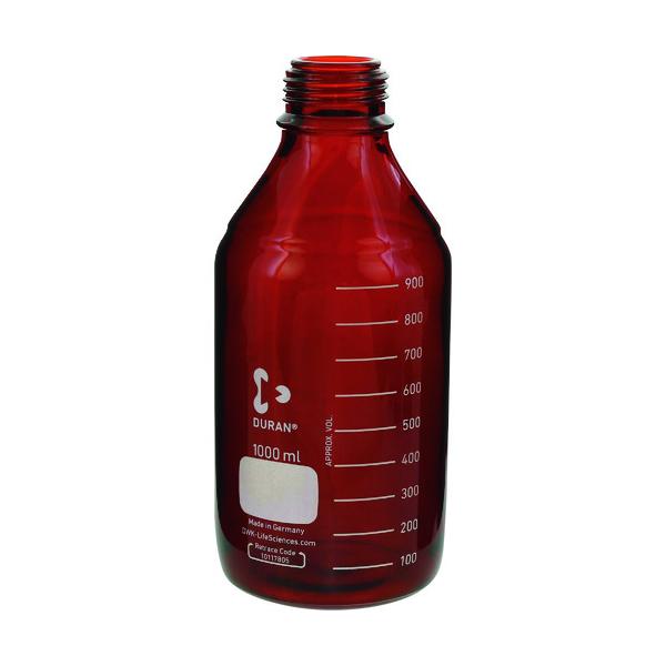SIBATA 耐熱ねじ口びん 茶褐色 びんのみ 1000mL 10入 017210-10004A