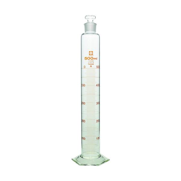 SIBATA 有栓メスシリンダー カスタムA 500mL 026580-500