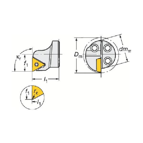 SANDVIK コロターンSL コロターン111用切り立てる天々(410) 570-STFPL-16-11
