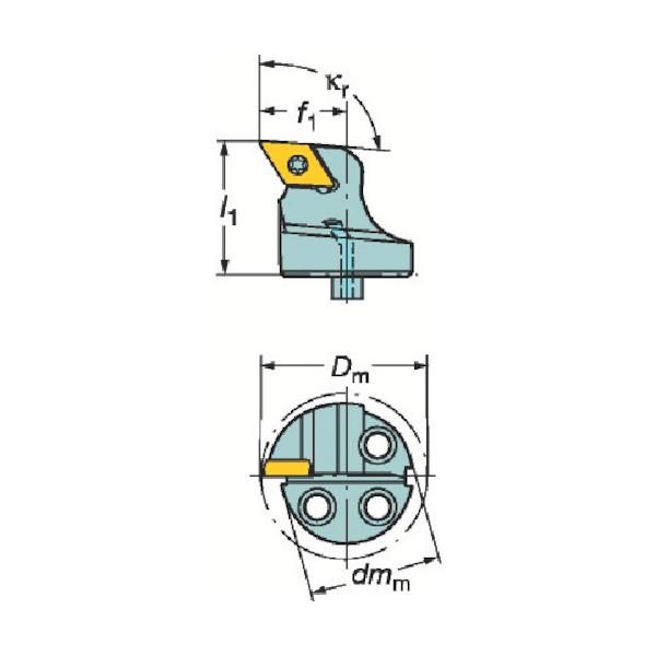 SANDVIK コロターンSL コロターン107用切り立てる頭顱(410) 570-SDUCR-25-11