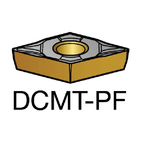 SANDVIK コロターン107 旋削用ポジチップ(120) 5015 DCMT 11 T3 08-PF 5015【10個】｜工具の楽市