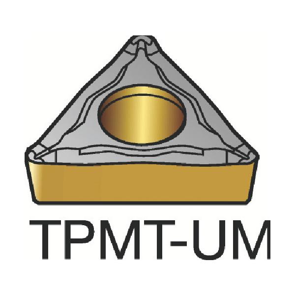 SANDVIK コロターン111 旋削用ポジチップ(130) 1125 TPMT 11 02 04-UM 1125【10個】｜工具の楽市