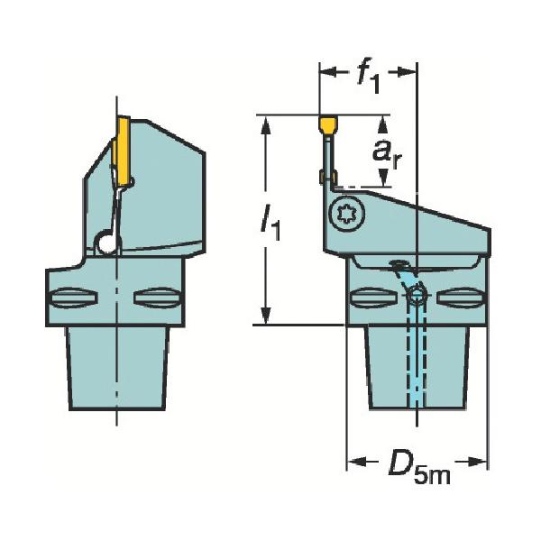 SANDVIK コロマントキャプト コロカット1・2用切り立てる社会的単位(410) C6-RF123G10-45065B