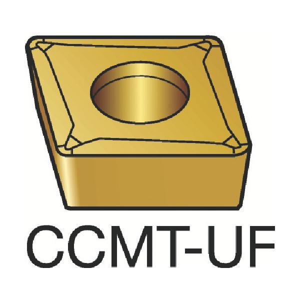 SANDVIK コロターン107 旋削用ポジチップ(130) 1125 CCMT 09 T3 02-UF 1125【10個】|工具の楽市