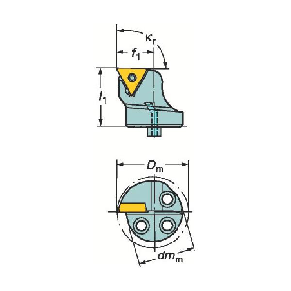 SANDVIK コロターンSL コロターン107用切り立てる頭顱(410) 570-STFCR-32-16