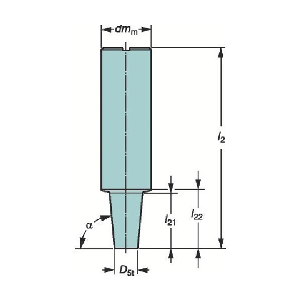 SANDVIK コロミルEH円柱シャンクホルダ(445) E10-A32-CS-250≪店卸し資産境界線≫